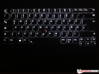 Iluminación del teclado en blanco