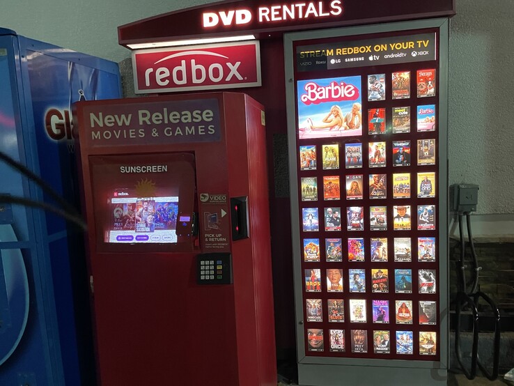 Un puesto de alquiler de DVD frente a un supermercado en Las Vegas. (Foto: Andreas Sebayang/Privado)
