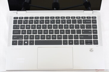 HP has added new keyboard functions that were not present on the EliteBook x360 1040 G5 such as the camera shutter and HP programmable keys