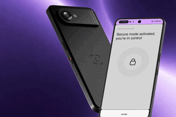 El Ledger Atom visto de frente y por detrás