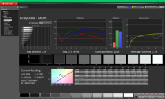 Escala de grises antes de la calibración