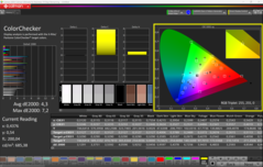 CalMAN ColorChecker (Perfil: P3)