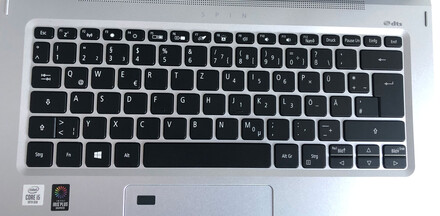El teclado compacto pero fácil de usar