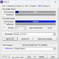 CPU-Z: Benchmark