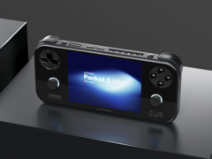 El AyaNeo Pocket S Mini (en la imagen) está disponible en dos colores: blanco y negro. (Fuente de la imagen: Retro Handhelds Discord)