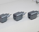 Tres nuevos cargadores de 100 W que cuentan con uno, dos o tres puertos USB.