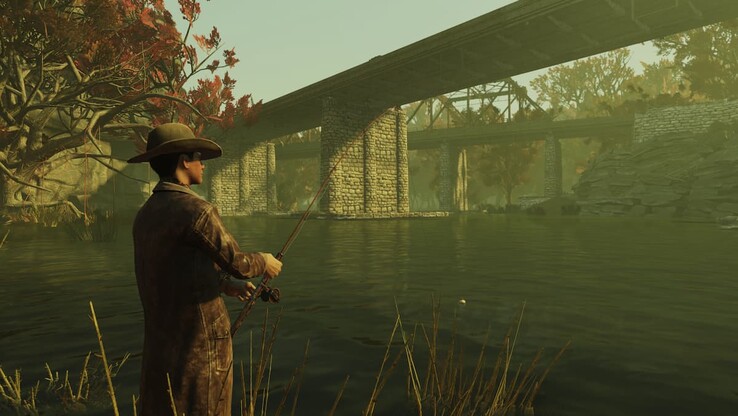 Pescando en Fallout 76 (Fuente de la imagen: Bethesda)