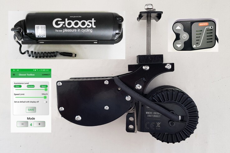 El kit de conversión Gboost Platinum e-bike. (Fuente de la imagen: Gboost)