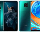 Rivales como el Honor 20 Pro y el Redmi Note 9 Pro podrían ser pronto compañeros de equipo. (Fuente de la imagen: Honor/Xiaomi - editado)