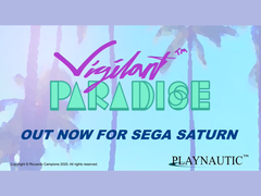 La pantalla de título de Vigilante Paradise en Sega Saturn (fuente de la imagen: Playnautic vía Itch.io)