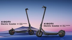 Los últimos e-scooters de Xiaomi. (Fuente: Xiaomi)
