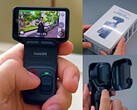 Insta360 Luna Ultra hands-on con la funda protectora.