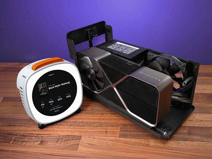 El mini PC Piston V cuenta con un puerto OCuLink para conexiones rápidas a una eGPU.