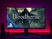 Versión de Bloodborne para PC vista en un monitor de juegos (Fuente de la imagen: Sony PlayStation con ediciones)