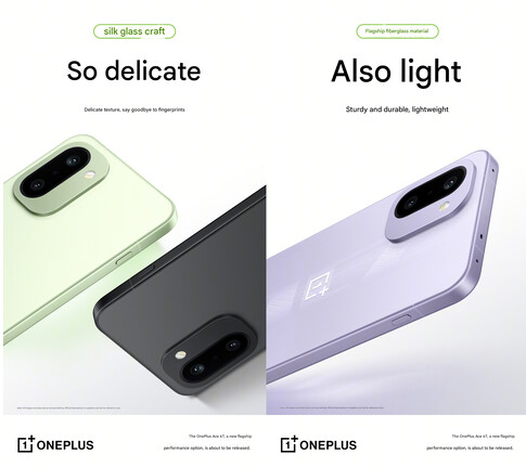 Construcción y acabado del Ace 6T (Fuente de la imagen: OnePlus - machine translated)