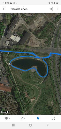 Prueba de GPS: Samsung Galaxy Nota 10+ - Ciclismo alrededor de un lago