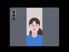 Una reciente filtración del diseño del Z Tri-Fold. (Fuente de la imagen: TechHighest vía X)