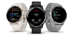 El Venu 2 Plus está disponible en tres colores. (Fuente de la imagen: Garmin)