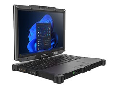 El portátil 2 en 1 con pantalla táctil V120 de Getac está diseñado para resistir el maltrato mientras se utiliza en entornos fríos, calurosos, húmedos o polvorientos. (Fuente de la imagen: Getac)