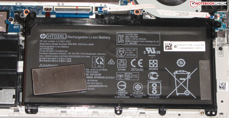 La batería ofrece una capacidad de 41 Wh