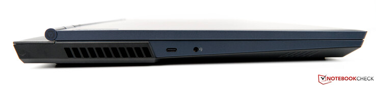 Izquierda: USB-C 3.2 Gen 2, puerto de audio combinado para auriculares y micrófono