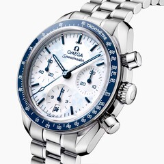 El Omega Speedmaster Milano Cortina 2026 presenta una esfera blanca barnizada (Fuente de la imagen: Omega)