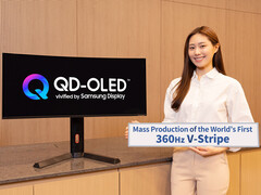 Primer monitor V-Stripe QD-OLED con una frecuencia de actualización de 360 Hz. (Fuente de la imagen: Samsung Display)