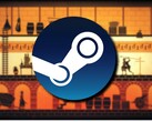 Una imagen que muestra el juego Apotheon y el logotipo de Steam.