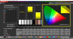 CalMAN ColorChecker (Perfil: Nativo, Espacio de color de destino: P3)
