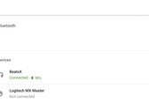 El sistema operativo Chrome ahora tiene una barra de batería Bluetooth. (Fuente: XDA)
