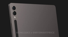 La Galaxy Tab S9 Ultra será la viva imagen de su predecesora. (Fuente de la imagen: @OnLeaks & MySmartPrice)