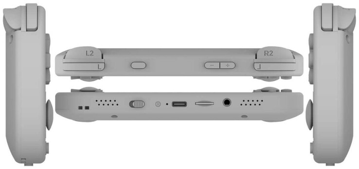 El TrimUI Smart Pro S desde múltiples ángulos. (Fuente de la imagen: Baidu)