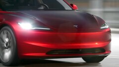 faros del Model 3 2024 (imagen: Tesla/YT)