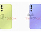 Algunos renders del nuevo Galaxy A34. (Fuente: The Tech Outlook)