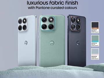 El acabado del tejido y los colores pantone del Motorola Edge 70 Fusion