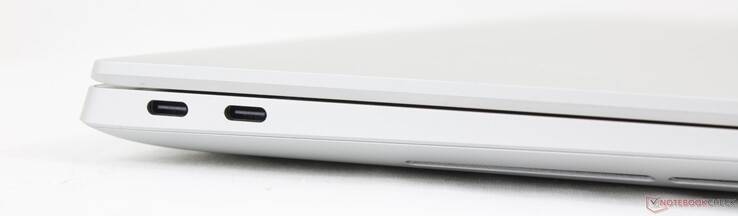 Izquierda: 2x USB-C Thunderbolt 4 con DisplayPort 2.1 + Power Delivery