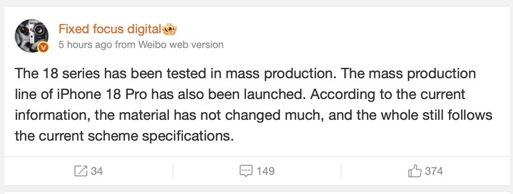 El iPhone 18 y el iPhone 18 Pro han entrado en la fase de producción de prueba mucho antes de sus presumibles fechas de lanzamiento.