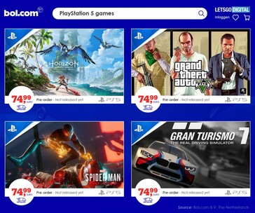 Precios potenciales de los juegos para PS5. (Fuente de la imagen: LetsGoDigital)