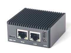 NanoPi R3S-LTS: Nuevo ordenador monoplaca también con almacenamiento eMMC. (Fuente de la imagen: FriendlyElec)