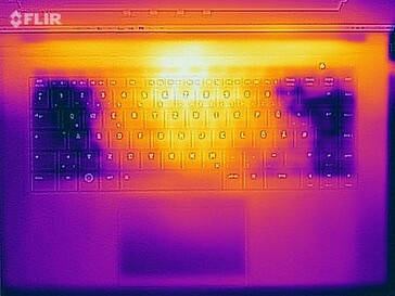 Prueba de esfuerzo de temperaturas superficiales (arriba)