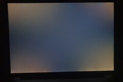 Sangrado y enturbiamiento de la luz de fondo en todas las esquinas (imagen amplificada)