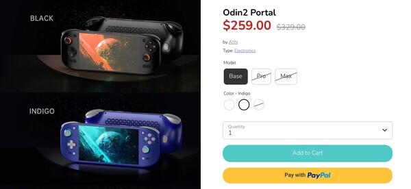 La base del portal Odin 2 tiene ahora un precio de 259 dólares.