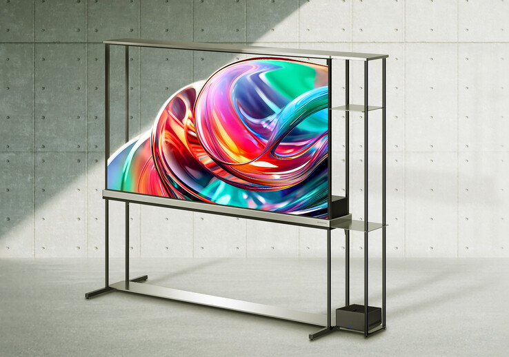 El televisor LG Signature OLED transparente. (Fuente de la imagen: LG)