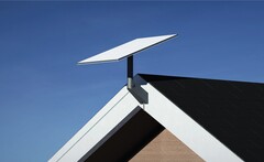 Soporte de pared de la antena del kit estándar Starlink. (Fuente de la imagen: SpaceX)