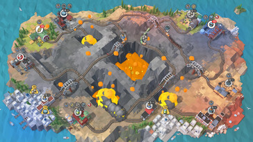 En la imagen: una captura de pantalla del juego Train Valley 2.