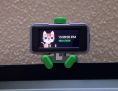 El WebScreen tiene una pantalla AMOLED de 2 pulgadas. (Fuente de la imagen: nishad2m8 / YouTube)