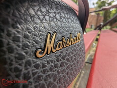 Cuero sintético de PU con textura y el logotipo de Marshall