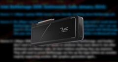 Las discretas placas Arc Alchemist de gama media, como la Arc A750, debutaron en octubre de 2022. (Fuente: Intel/Moore&#039;s Law Is Dead/editado)