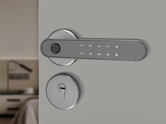 El Arkfish Smart Room Door Lock S5 cuenta con un escáner de huellas dactilares. (Fuente de la imagen: Xiaomi Youpin)