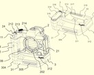 Empuñadura de refrigeración activa para cámaras sin espejo de Canon (Fuente de la imagen: Japan Patent Platform)